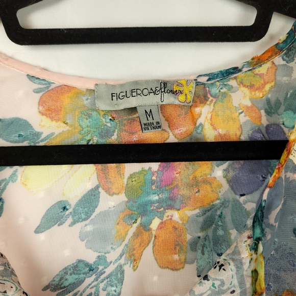 NWT FIGUEROA & Flower Butterfly Sleeve Blouse - Picture 3 of 7